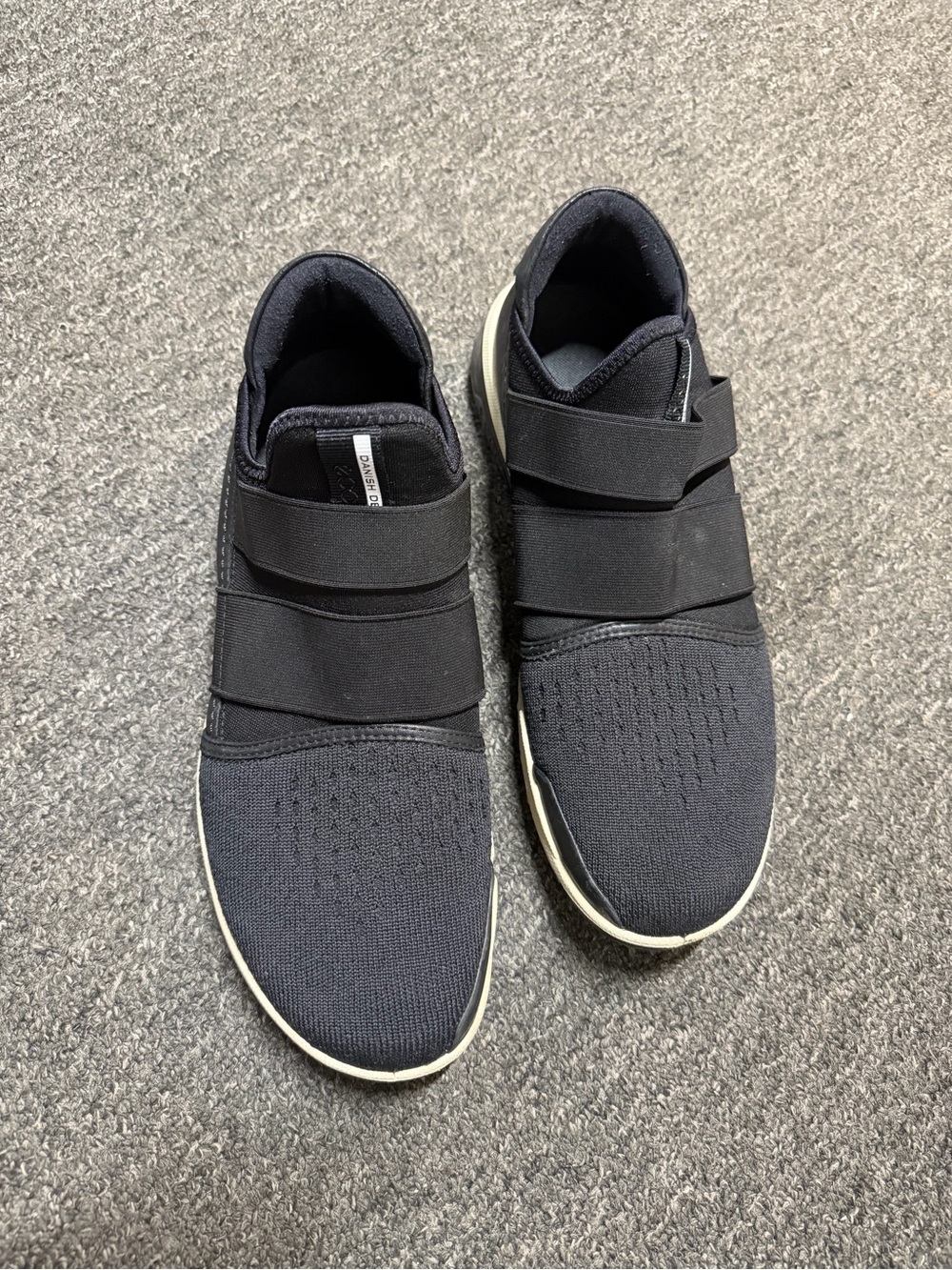 Men's Black Slip-On Athletic Sneakers